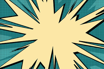 Image showing Explosive pop art background comics bubble