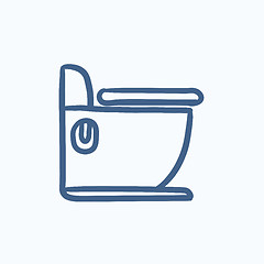 Image showing Toilet sketch icon.