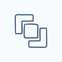 Image showing Divide sketch icon.