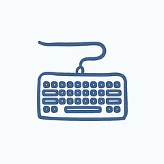 Image showing Keyboard sketch icon.