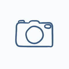 Image showing Camera sketch icon.