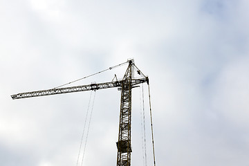 Image showing construction crane, sky  