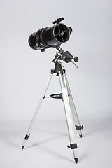 Image showing reflector telescope on a white background