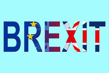 Image showing Brexit Word Shows England Euroscepticism And Britain Decision