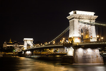 Image showing Budapest, cityscape by night