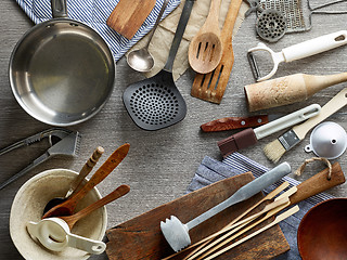 Image showing various kitchen utensils