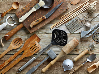 Image showing various kitchen utensils