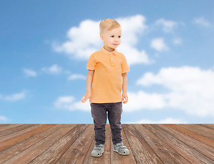 Image showing happy little boy in casual clothes