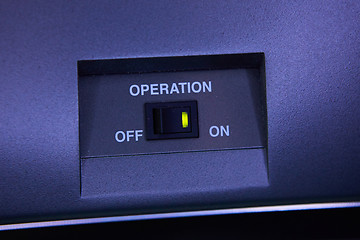 Image showing Black toggle switch