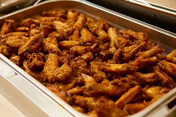 Image showing buffet style food in trays