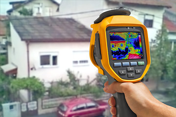 Image showing Recording Buildings With Thermal Camera