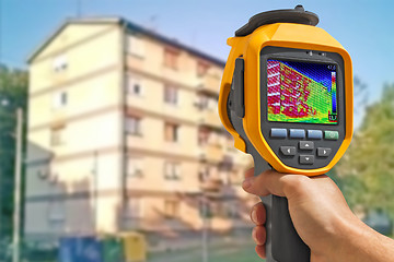 Image showing Recording Buildings With Thermal Camera