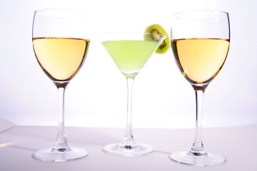 Image showing Wine glasses