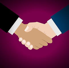 Image showing Handshake vector illustration