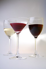 Image showing Wine glasses