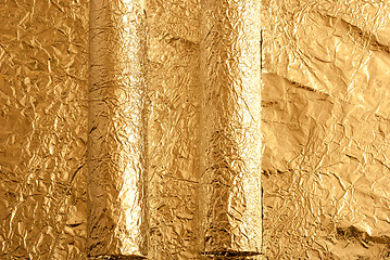 Image showing Gold foil figures