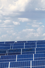 Image showing solar panels against the sky