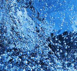 Image showing Ice texture with frozen bubbles