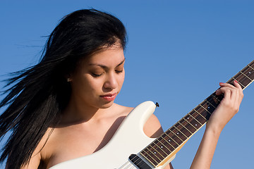 Image showing Nude Guitarist