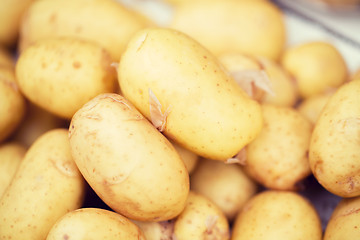Image showing close up of potato at street market