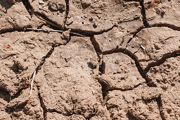 Image showing Dry soil closeup