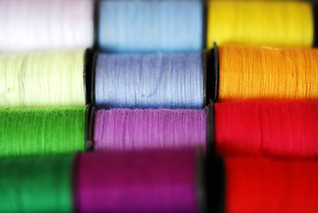 Image showing Colourful Cotton Thread