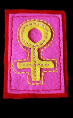 Image showing Embroidered Venus Symbol