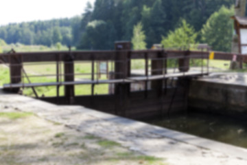 Image showing old wooden bridge 