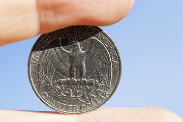 Image showing coin in hand  