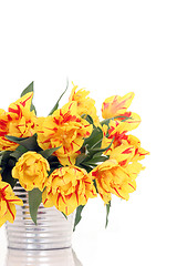 Image showing bucket of tulips