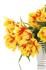 Image showing bucket of tulips