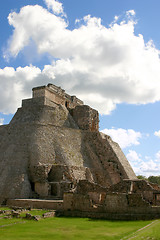 Image showing Uxmal maya pyramid