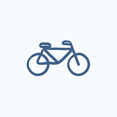 Image showing Bicycle sketch icon.