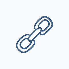 Image showing Chain links sketch icon.