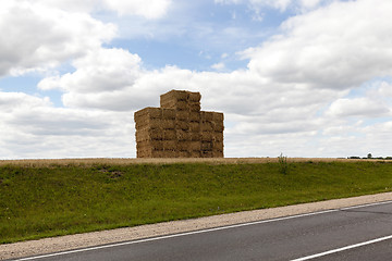 Image showing Asphalt rural road  