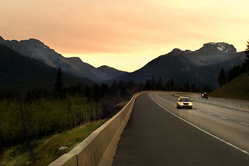 Image showing Driving in Rockies