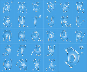 Image showing Water Alphabet XXXL