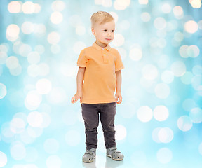 Image showing happy little boy in casual clothes