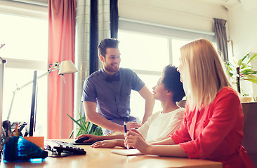 Image showing happy creative team in office