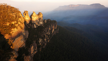 Image showing The Blue Mountains National Park in New South Wales, Australia