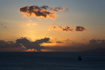 Image showing Sunrise at Santorini, Greece