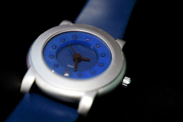 Image showing Blue and Silver Watch