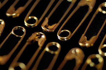 Image showing Safety Pin Close-Up