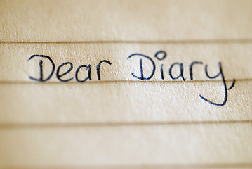 Image showing Dear Diary