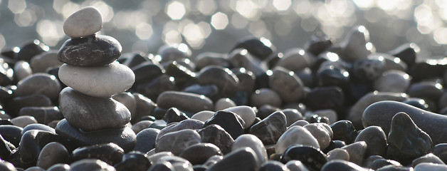 Image showing balancing stone tower