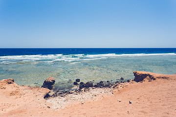 Image showing Red sea coastline, Egypt