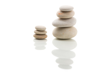 Image showing balancing zen stones isolated