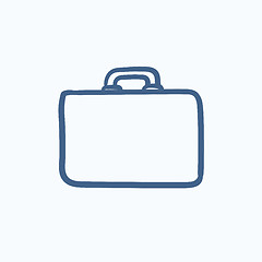 Image showing Briefcase sketch icon.