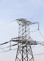 Image showing High-voltage power poles