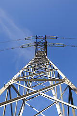 Image showing High-voltage power poles